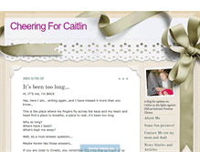 Tablet Screenshot of cheeringforcaitlin.com